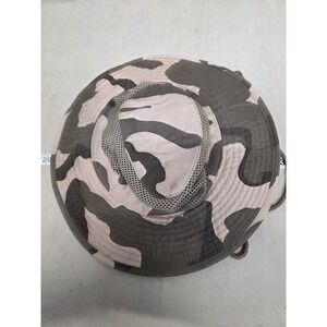 Unbranded Camo Boonie Hat with Neck Flap Mesh Vents Adjustable Chin Strap Size L